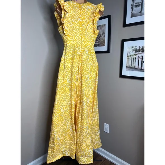 Anthropologie SIKA Marigold Ruffled Maxi Dress - Picture 5 of 7